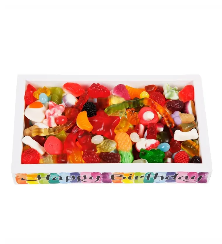 Bitlis Happy Birthday Karışık Jelly Kutusu Siparişi
