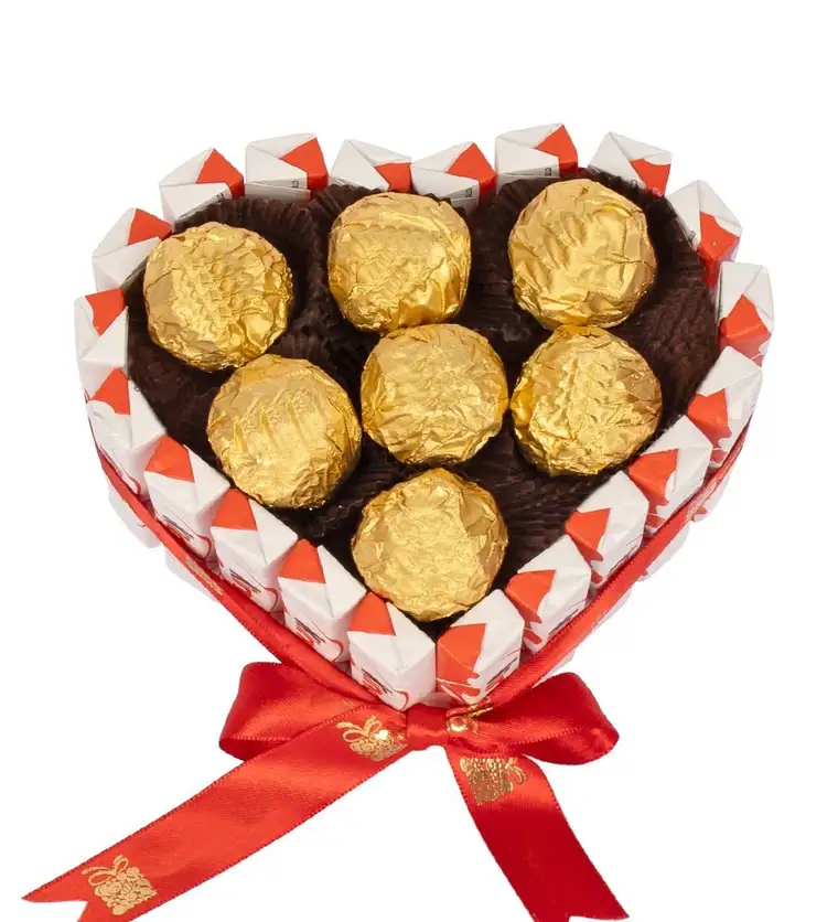 Van Kinder Kaplı Kalp Gold Fındıklı Çikolata v1 Siparişi