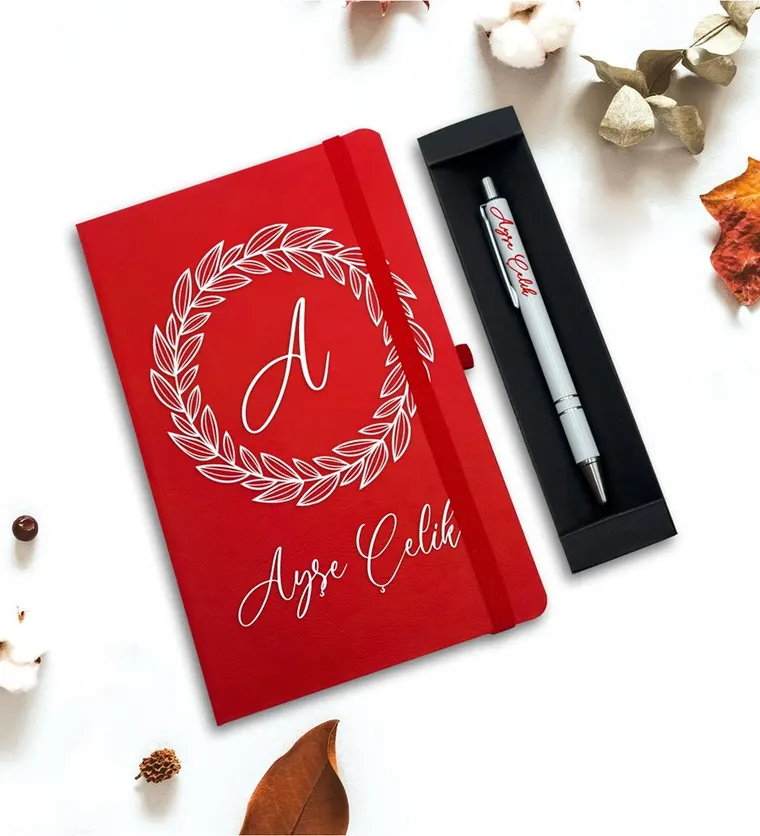Bitlis Kişiye Özel Defter & Kalem Hediye Seti (Kırmızı) Siparişi