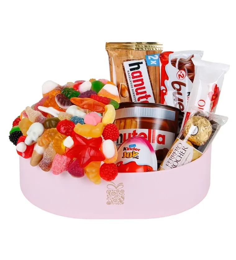 Pembe Deluxe Jelly&Çikolata Kutusu - Isparta çiçek siparişi