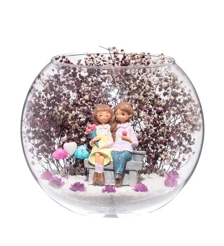 Bitlis Teraryum Aşkımla Yan Yana - Mor - Sarı Elbiseli Siparişi