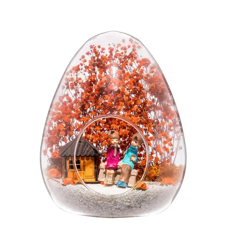 Van Teraryum Beraber Bir Ömür Oranj - Pembe Objeli Siparişi