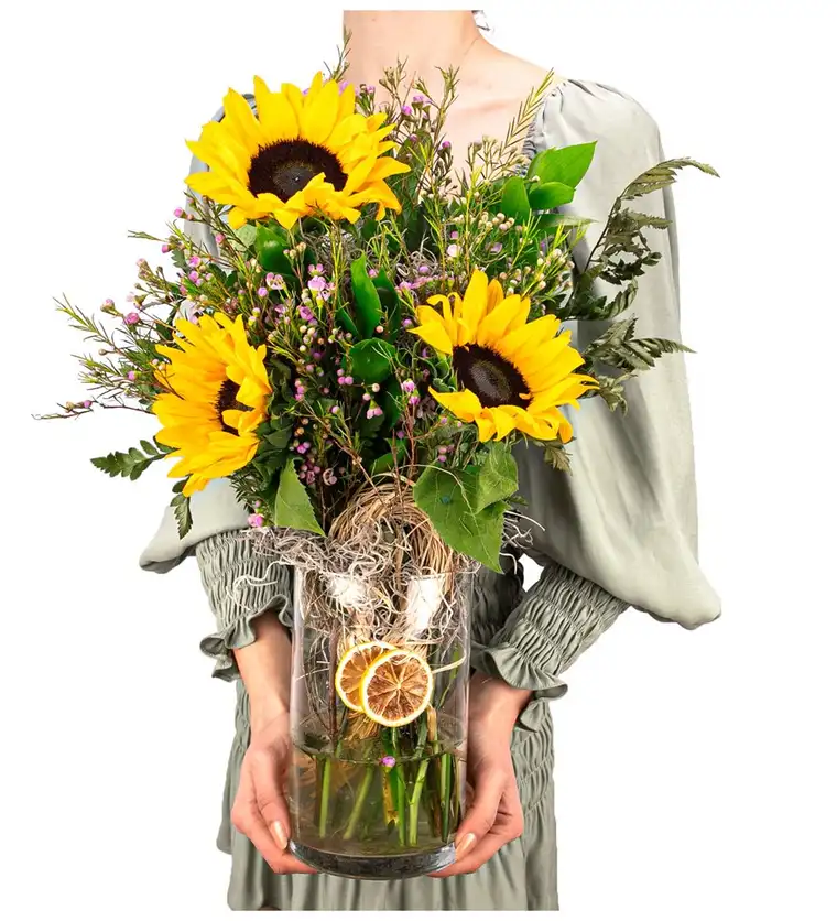 Van You are My Flower - Ayçiçeği Tasarım Siparişi
