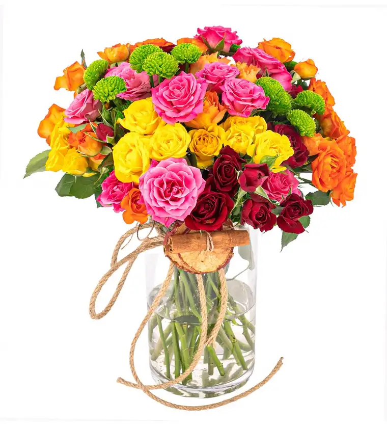 Bitlis You Are My Flower Mix Mini Gül Tasarım Siparişi