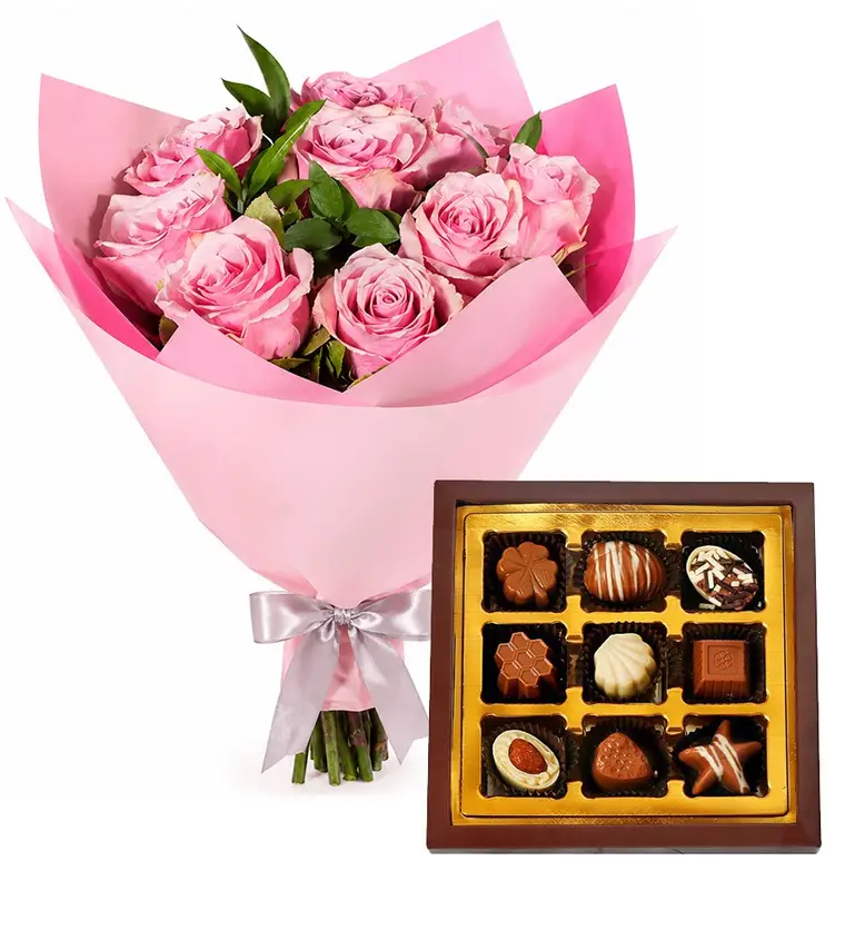 Forever Pink Chocolate - Van çiçek siparişi