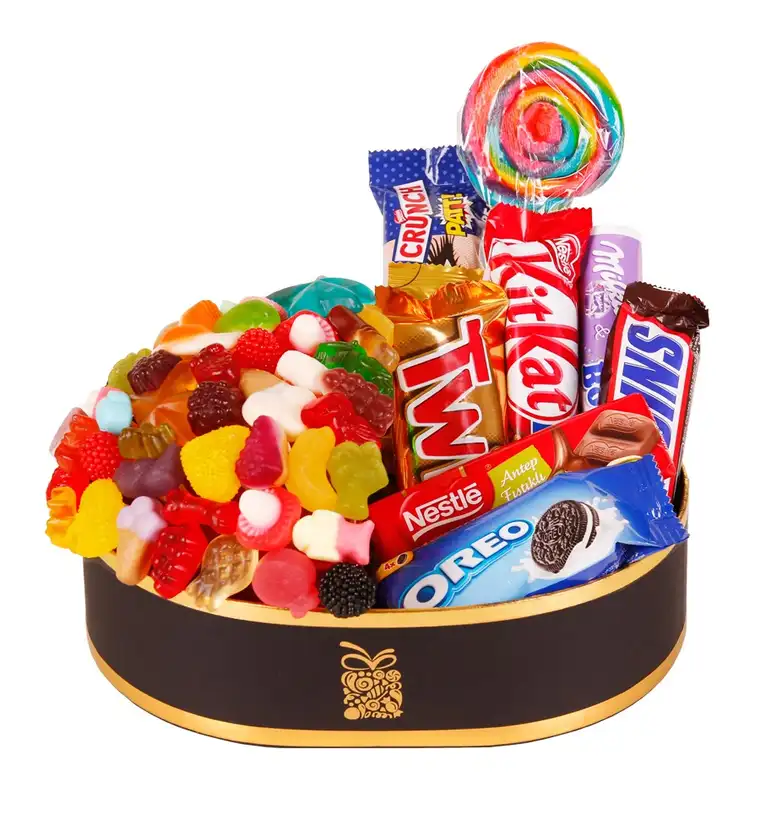 Golden Jelly Ve Çikolata Kutusu - Aksaray çiçek siparişi