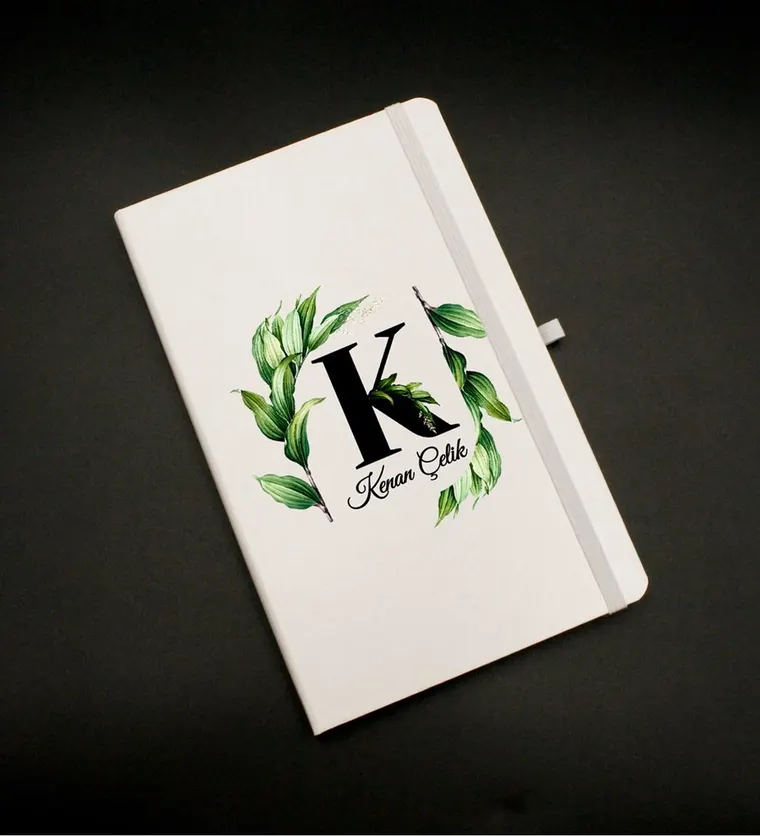 Bitlis Kişiye Özel Baş Harf Ve İsim Baskılı Beyaz Defter Siparişi