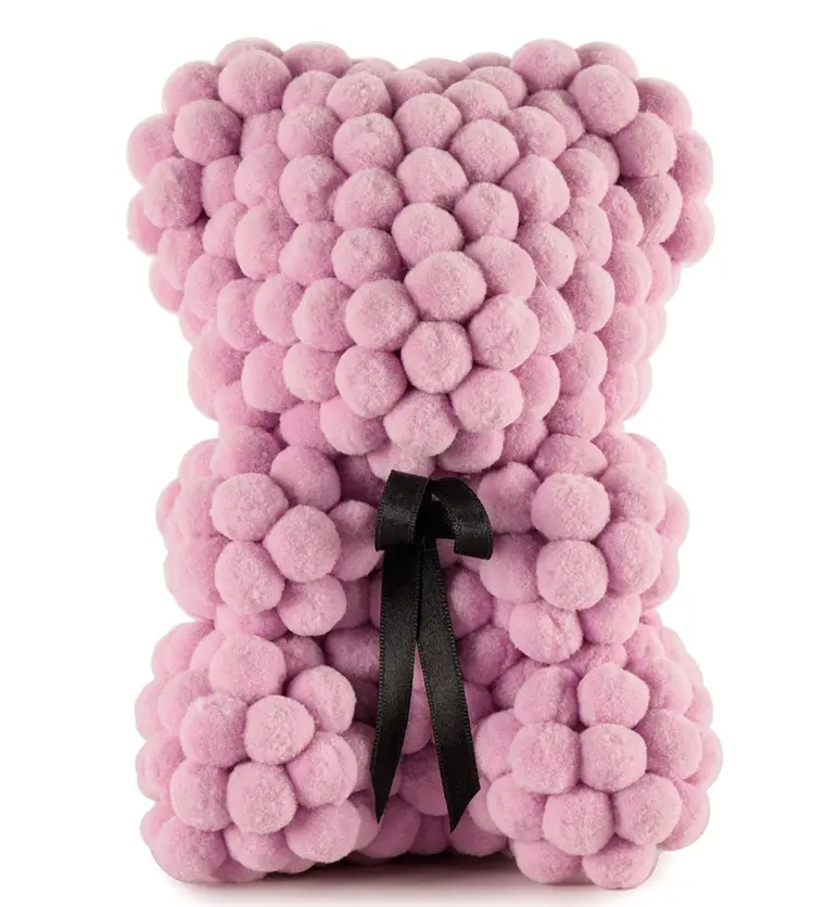 Little Teddy Pompom Bear - Lila Ponpon Ayıcık - Iğdır çiçek siparişi