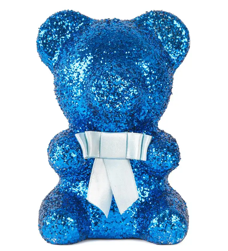 Little Teddy Shimmer Bear - Mavi Simli Ayıcık - Iğdır çiçek siparişi