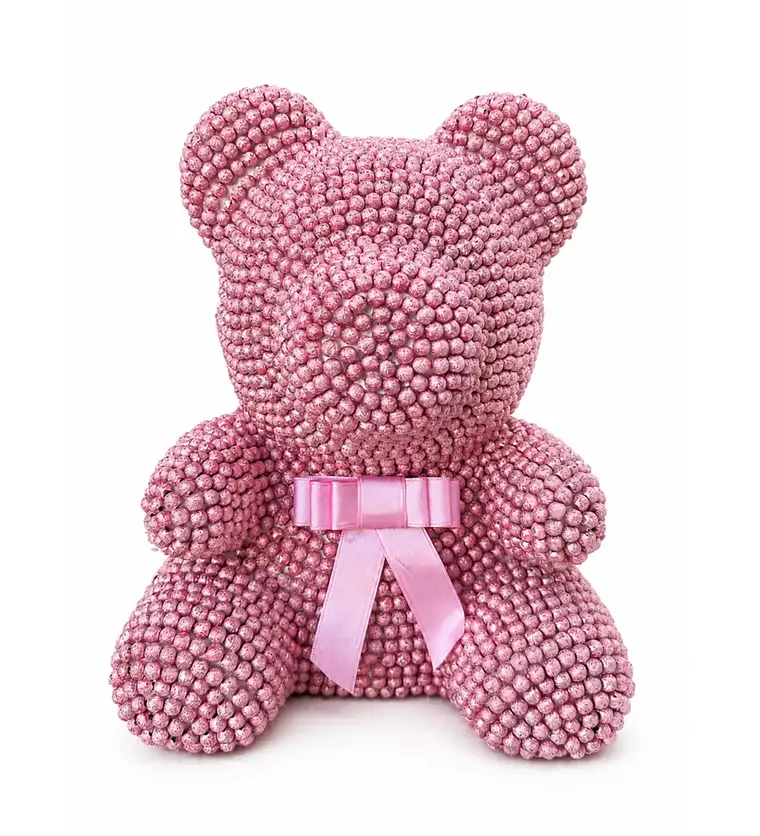 Teddy Pearl Bear - Pembe İnci Ayıcık - Iğdır çiçek siparişi
